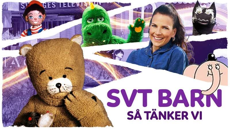 Programbild för SVT Barn – Så tänker vi, med Björne, draken och andra klassiska SVT Barn-figurer